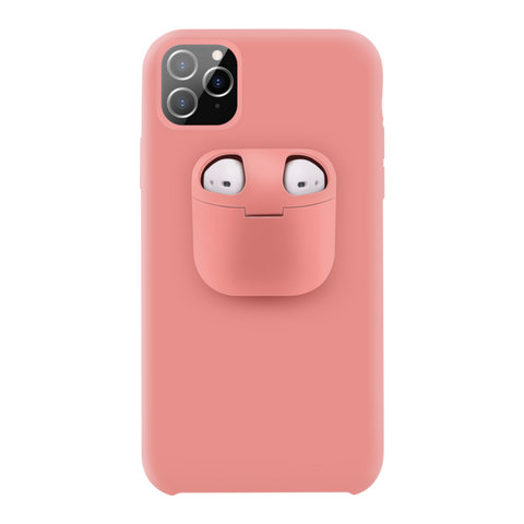 2-in-1 Airpods Iphone Case - Pink