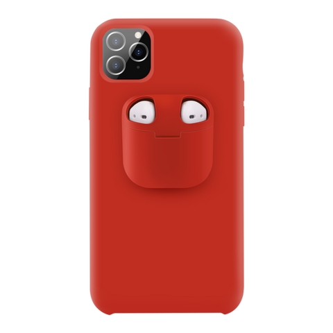 2-in-1 Airpods Iphone Case - Red