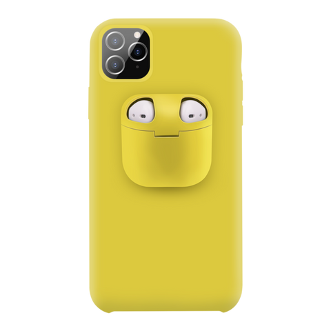 2-in-1 Airpods Iphone Case - Yellow